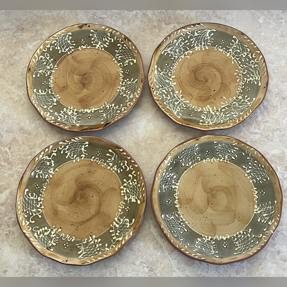 St. Remy By Ambiance Collection Salad/Dessert Round Plates 8" -Set of 4 Plates